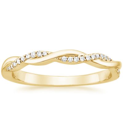 Moissanite Classic Twist Round Cut Women's Wedding Band