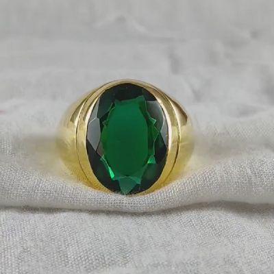 2.56 Carats Royall Oval Cut Emerald Engagement Ring