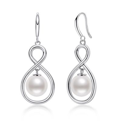 Sterling Silver Classic Pearl Drop Earrings