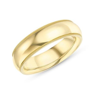 Sterling Silver Classic Design Men's Wedding Band