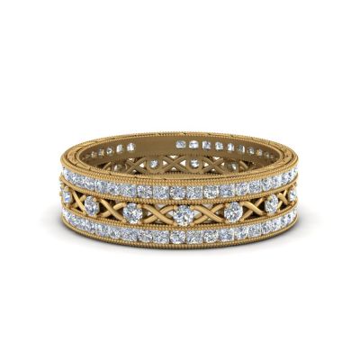 Sterling Silver Exquisite Eternity Milgrain Princess And Round Cut Stackable Band Set