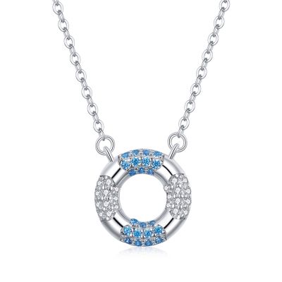 Sterling Silver Gorgeous Round Cut Necklace