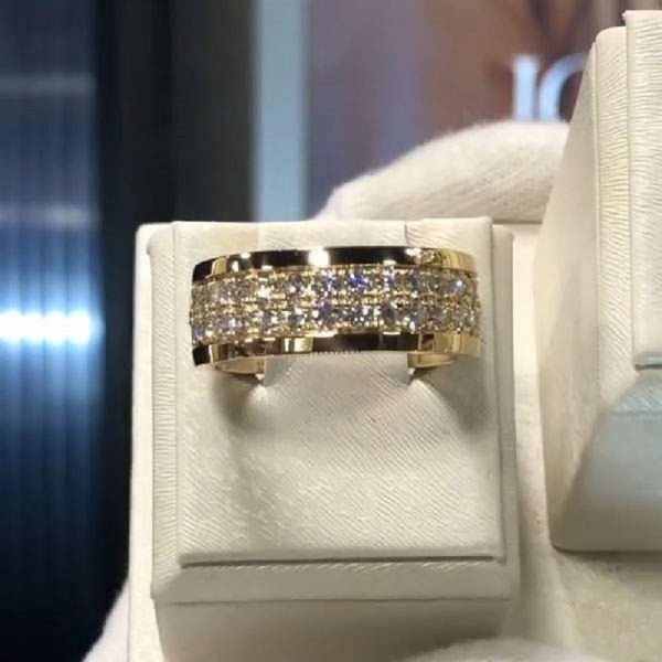 3.0 CT Handmade Round Cut Diamond Eternity Band Ring