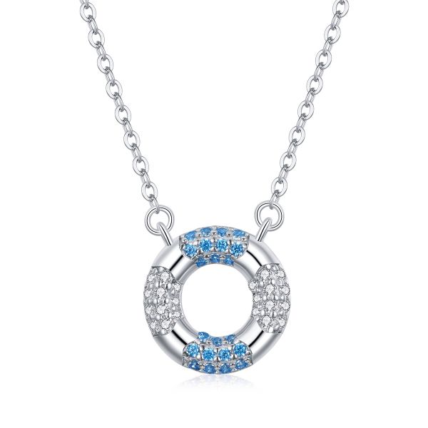 Sterling Silver Gorgeous Round Cut Necklace